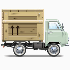 矢量运输货物汽车