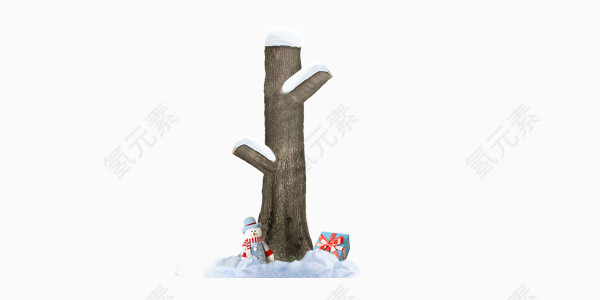 冬季大雪大树