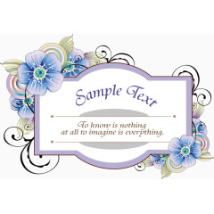 花纹装饰文本框