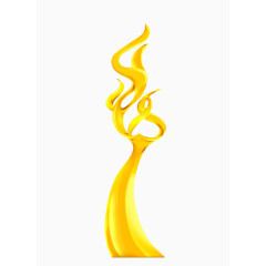 火焰创意联想奖杯设计