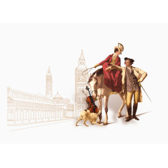 地产欧式线条城市