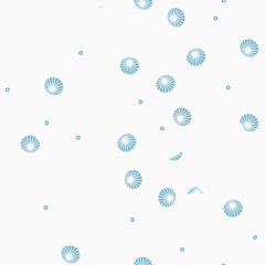 矢量青色花