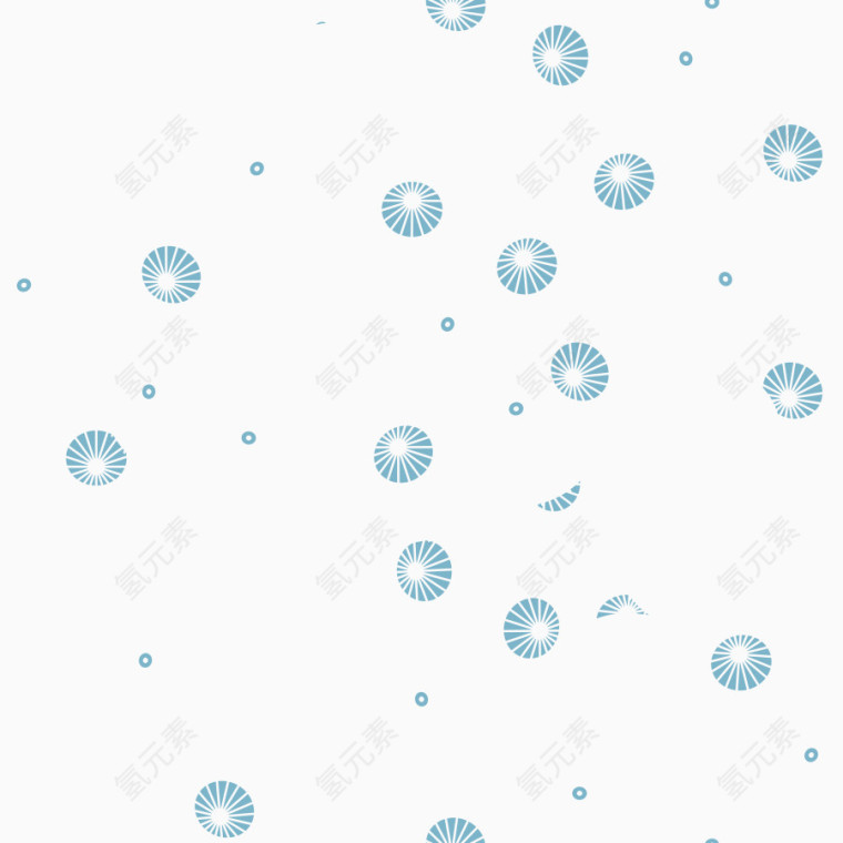 矢量青色花