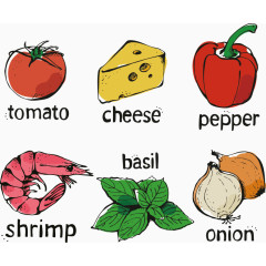 手绘水果矢量素材