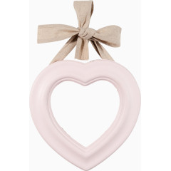 蝴蝶结布条镂空桃心