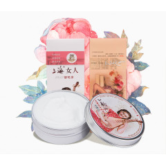 上海女人雪花膏两盒
