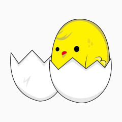 小鸡破壳而出