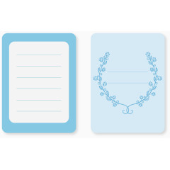 矢量蓝色便签纸