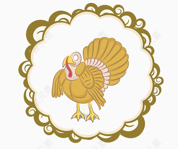 感恩节火鸡素材