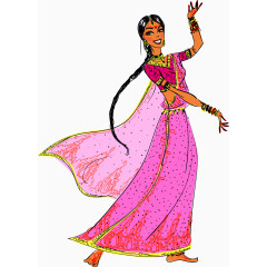 美丽的民族舞女