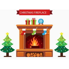 温暖圣诞火炉