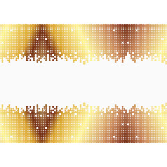 矢量手绘金色边框