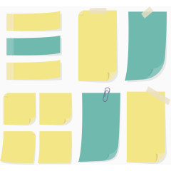 黄绿色便利贴
