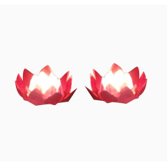 粉色荷花河灯图片素材