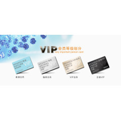 不同等级的会员