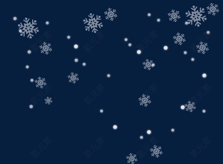 雪花飘落矢量