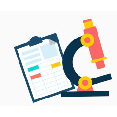 矢量显微镜数据表素材