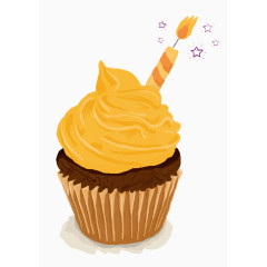 矢量纸杯蛋糕