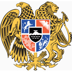 矢量手绘金鹰徽章