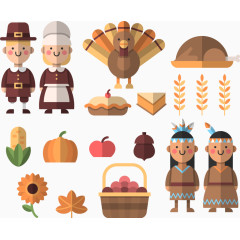 感恩节火鸡小女孩