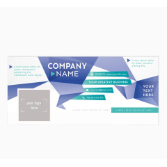 社会媒体的科技公司横幅