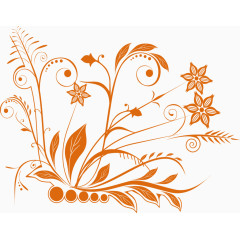 植物花纹矢量图