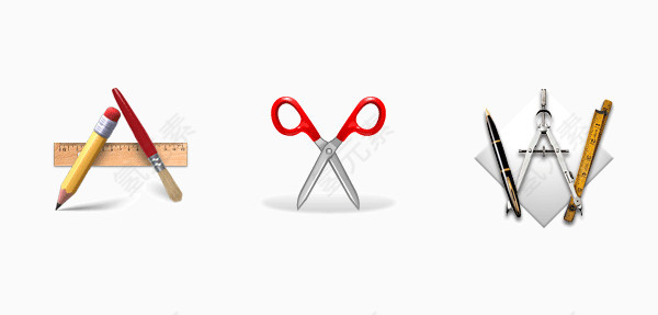 剪刀与尺子图标