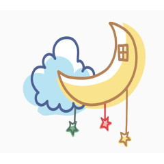 夜晚装饰月亮