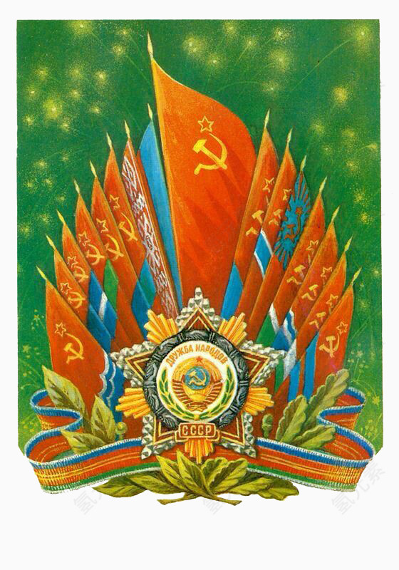 苏联红旗与五星徽章
