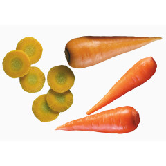 切片胡萝卜素材