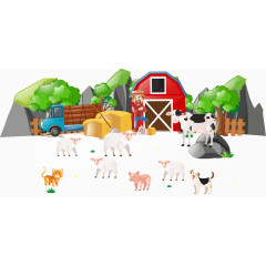 矢量生态养殖业