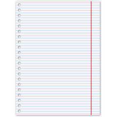 矢量文具英文笔记本