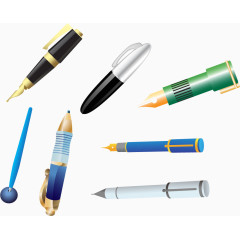 矢量钢笔文具