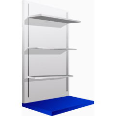 简约现代书架柜子矢量图