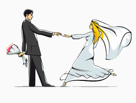 被男友求婚开心的女孩