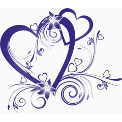 漂亮心形花边