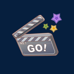 手绘精彩星星图形