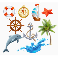 海洋图标素材