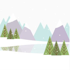 雪景插画