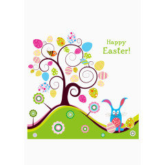 复活节礼品树装饰