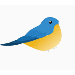 蓝色啄木鸟矢量