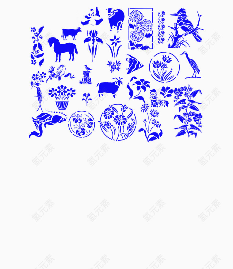 青花瓷花纹