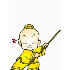 穿唐装的性卡通小孩