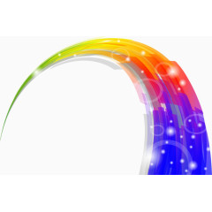 抽象炫彩几何渐变线条