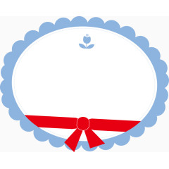 矢量创意设计碎花镜边框图