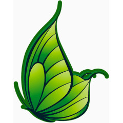 绿色油画的叶子