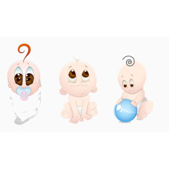 三只青蛙婴儿高清免扣素材