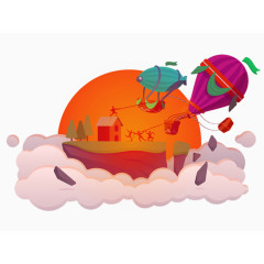 云气球banner装饰