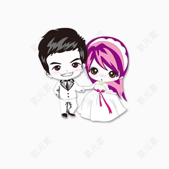 卡通情侣