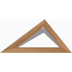 矢量手绘三角标尺